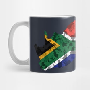 South Africa Pride Flag Map Camo Style Mug